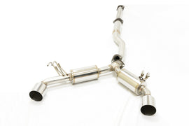 MXP scarico Comp RS Cat Back Stainless Steel Mitsubishi Evo X 10 2008-2015