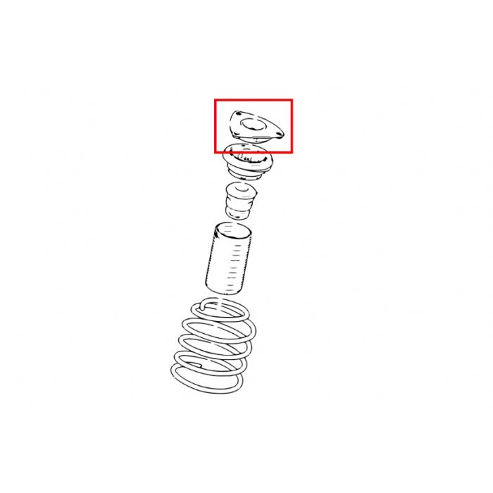 Hardrace STRUT MOUNT Anteriore RINFORZATO Plastica 2 Pezzi/SE - FORD FOCUS MK2 MAZDA 3 BK 03-08