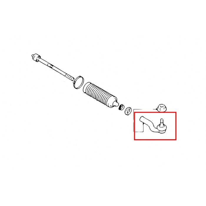 Hardrace RC TIE ROD END 2 Pezzi/SET - Ford Focus MK2 MK3 VOLVO V40