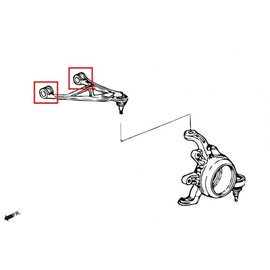 Hardrace Boccole UPPER ARM Posteriore AP1 Solo PILLOWBALL 4 Pezzi/SET - HONDA S2000 AP1/2