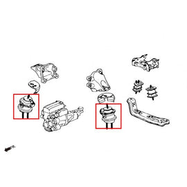 Hardrace Supporti Motore Plastica Rinforzati 2 Pezzi/SET - Honda S2000 AP1 AP2