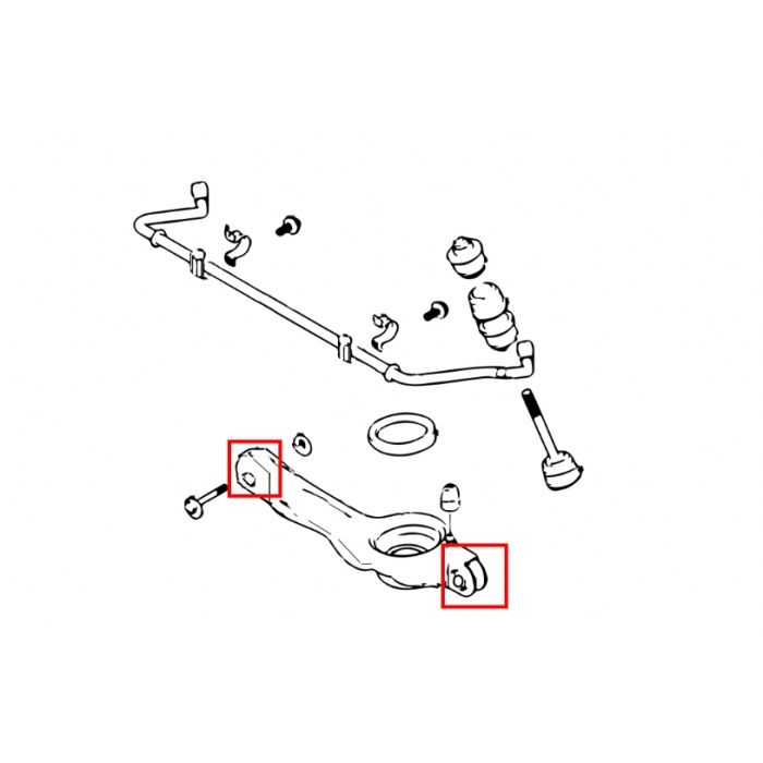 Hardrace Boccole LOWER ARM Posteriore Plastica 4 Pezzi (See Note - Ford Focus MK1 MK2 MK3 MAZDA 3 BK BL Volvo S40 V50 C30 C70 V40