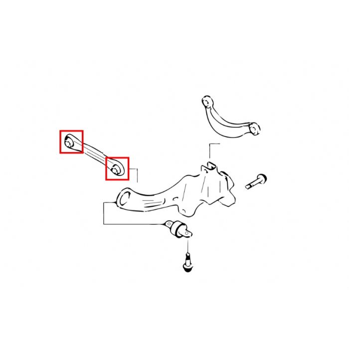 Hardrace Boccole LATERAL ARM Posteriore TOE Plastica 4 Pezzi - Ford Focus MK1 MK2 MK3 MAZDA 3 BK BL Mazda 5 CR Volvo S40 V50 C30 C70 V40