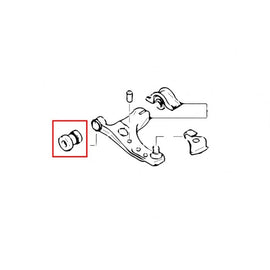 Hardrace Boccole LOWER ARM Anteriore Plastica Piccole 2 Pezzi - FORD FOCUS MK1
