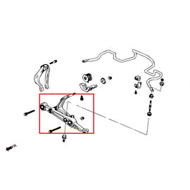 Hardrace LOWER ARM Anteriore OE STYLE Plastica 2 Pezzi INC COMPLIANCE - HONDA CIVIC EK3/4/5/9, EJ6/7/8/9, EM1