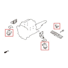 Hardrace Supporti Motore e Cambio Rinforzati STREET 3 Pezzi - Nissan 350Z Infiniti G35 Z33