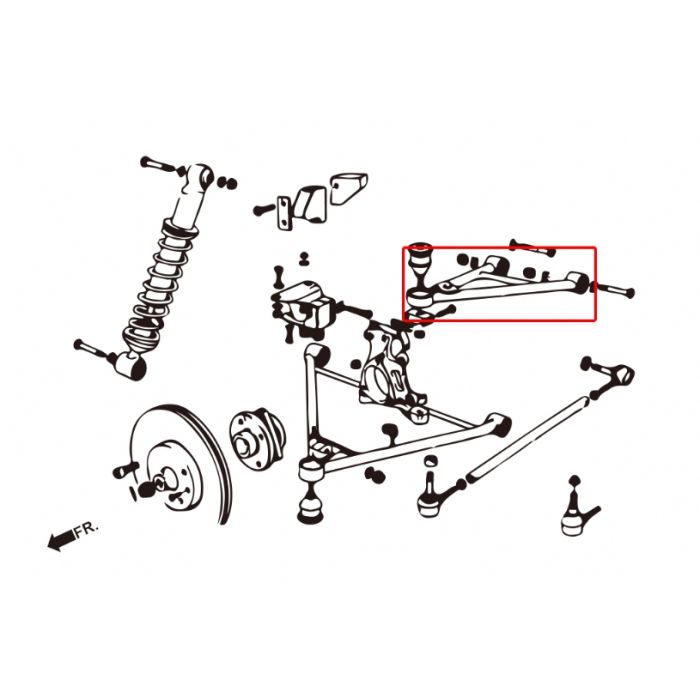 Hardrace UPPER ARM Posteriore Plastica 2 Pezzi - Lotus ELISE/EXIGE 02-11