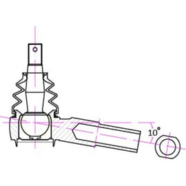 Hardrace ANTI BUMP STEER ANGLE FORGED TIE ROD ENDS - Nissan Silvia 200SX S14 S15 200sx con HICAS Skyline R33 GTSt