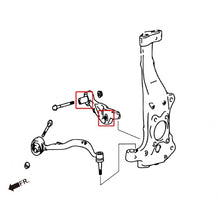 Load image into Gallery viewer, Hardrace Boccole Anteriore LOWR STRAIGHT ARM Plastica 4 Pezzi - LEXUS LS XF40 07+