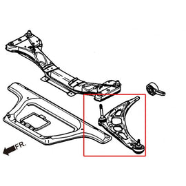 Hardrace LOWER CONTROL ARM Anteriore ROLL CENTRE FUNCTION 2 Pezzi - BMW Serie 3 E46 Z3 E36/7 Z4 E85/E86