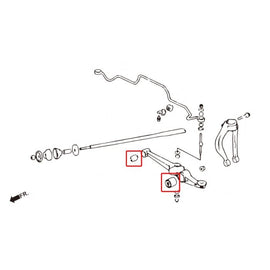 Hardrace Boccole LOWER ARM Anteriore Plastica - HONDA CIVIC EC,ED,EE,EF CRX EF6/7/8