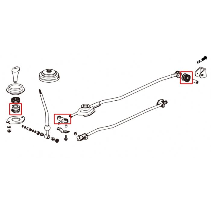 Hardrace TPV RINFORZATO SHIFTER Boccole KITS 4 Pezzi - HONDA CIVIC EG, EH, EJ1/2 EK3/4/5/9, EJ6/7/8/9, EM1 DOHC INTEGRA DC 94-01