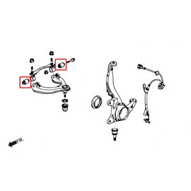 Hardrace Boccole UPPER ARM Anteriore PILLOWBALL 4 Pezzi/SET - HONDA CIVIC EG, EH, EJ1/2 INTEGRA DC2