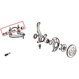 Hardrace UPPER ARM Anteriore Kit Riparazione Plastica - HONDA CIVIC EC,ED,EE,EF CRX EF6/7/8