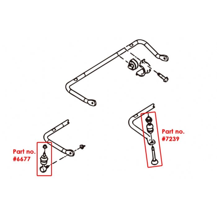 Hardrace Boccole Barra Stabilizzatrice Posteriore Rinforzate 2 Pezzi/SET - Ford Focus MK2 MK3 Volvo S40 V50 C30 C70 V40