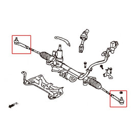 Hardrace RC TIE ROD END 2 Pezzi/SET - Subaru IMPREZA GC/GF/GM GD/GG GE-GR GP/GJ FORESTER SF SG SH SJ BRZ Toyota GT86