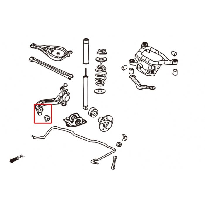 Hardrace Boccole TRAILING ARM Posteriore(PILLOWBALL) 2 Pezzi - BMW Serie 3 E36 E46 Z4 E85/E86 E89