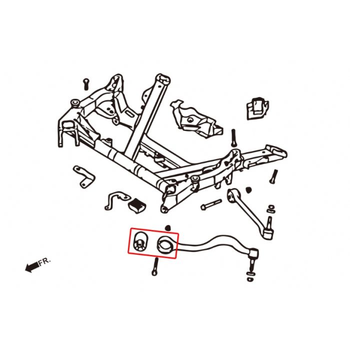Hardrace Boccole LOWER ARM Anteriore (Plastica Rinforza) 2 Pezzi/SET - BMW Serie 5 E39
