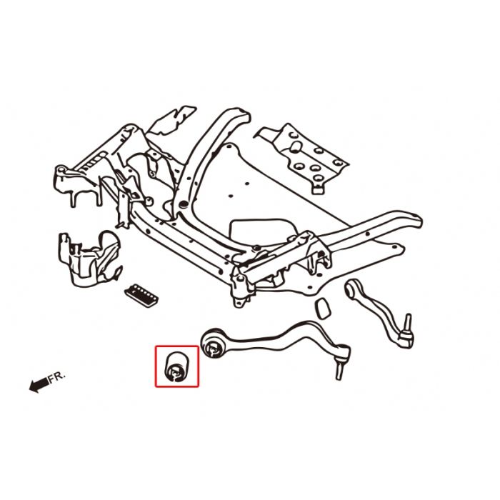 Hardrace Boccole UPPER ARM Anteriore (Plastica Rinforza) - BMW Serie 5 E60/E61 Serie 6 E63/E64 Serie 7 E65/E66/E67/E68