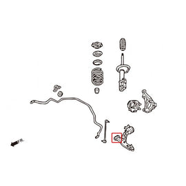 Hardrace Boccole LOWER ARM Anteriore Piccole Plastica 2 Pezzi - FORD MONDEO MK4 07-14 VOLVO V60 2010+