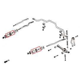 Hardrace Boccole TPV TENSION ROD KIT 6 Pezzi - HONDA ACCORD CB1/2/3/4 CD3/4/5/6/7/9 CF/CH/CL1/2/3 CG1/2/3/4/5/6