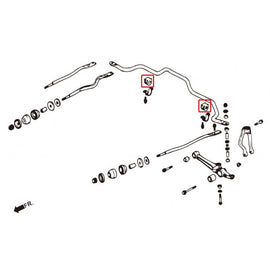Hardrace Boccole Barra Stabilizzatrice Anteriore 27mm 2 Pezzi/SET - HONDA ACCORD CB1/2/3/4 CD3/4/5/6/7/9 90-97