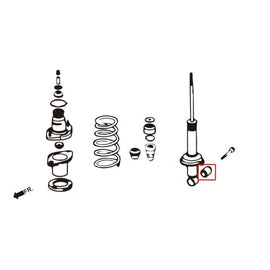 Hardrace Boccole SHOCK ABSORBER Posteriore PILLOWBAL 2 Pezzi/SET - Honda Integra DC5