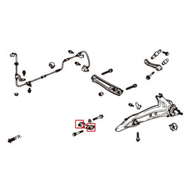 Hardrace TOE CONTROL ARM Boccole Plastica Rinforzata 4 Pezzi - HONDA CIVIC EC,ED,EE,EF EG, EH, EJ1/2 EK3/4/5/9, EJ6/7/8/9, EM1 CRX EF6/7/8 INTEGRA DC2 94-01
