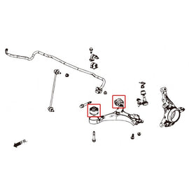 Hardrace Boccole LOWER ARM Anteriore Plastica Rinforza 2 Pezzi - HONDA CIVIC FG FB