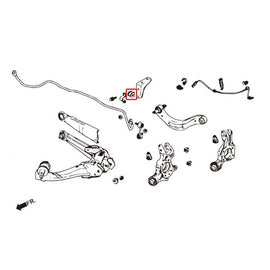 Hardrace Boccole Barra Stabilizzatrice Posteriore Rinforzate 1 Pezzo/SET - Honda CIVIC FN2 FK