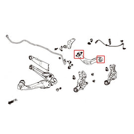 Hardrace Boccole UPPER ARM Posteriore Plastica Rinforzata 4 Pezzi/SET - Honda CIVIC FD FC FB