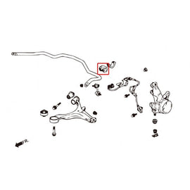 Hardrace Boccole Barra Stabilizzatrice Anteriore 25mm 2 Pezzi/SET - HONDA CIVIC EM2, ES1, EP1/EP2/EP3/EP4, EU