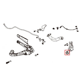 Hardrace Boccole KNUCKLE AXLE Posteriore Plastica Rinforzata 6 Pezzi/S - HONDA CIVIC FD 06+