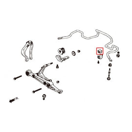 Hardrace Boccole Barra Stabilizzatrice Anteriore 22mm 2 Pezzi/SET - HONDA CIVIC EK3/4/5/9, EJ6/7/8/9, EM1