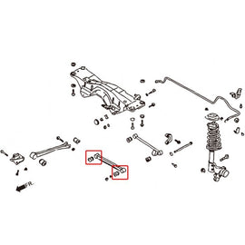 Hardrace Boccole LATERAL ARM Posteriore Anteriore Plastica 4 Pezzi/SET - Subaru IMPREZA GC/GF/GM GD/GG FORESTER SF SG LEGACY BD/BG/BK