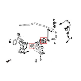 Hardrace Boccole LOWER ARM Anteriore Plastica Rinforzata 4 Pezzi/SET - HONDA JAZZ GE6/7/8/9