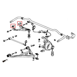 Hardrace Boccole UPPER ARM Posteriore AP2 O.D 42mm LENGTH 57mm 7421 - Honda S2000