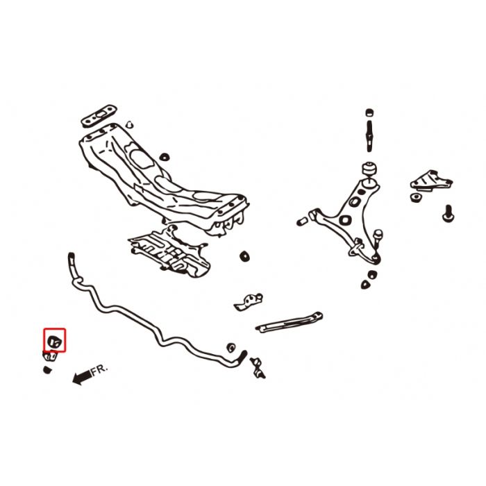 Hardrace Boccole Barra Stabilizzatrice Rinforzate Anteriore 18mm 2 Pezzi/SE - Subaru IMPREZA GD/GG FORESTER SG LEGACY BL/BP BE/BH/BT