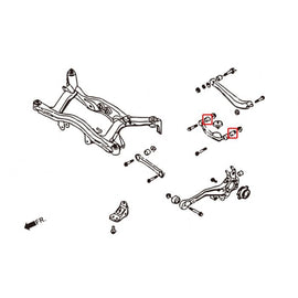Hardrace Boccole UPPER ARM Posteriore Plastica Rinforzata 4 Pezzi/SET - SUBARU LEGACY BE/BH/BT BL/BP