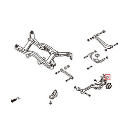 Hardrace Boccole KNUCKLE Posteriore Plastica Rinforzata 2 Pezzi/SET - SUBARU LEGACY BE/BH/BT 98-02 BL/BP 03-08