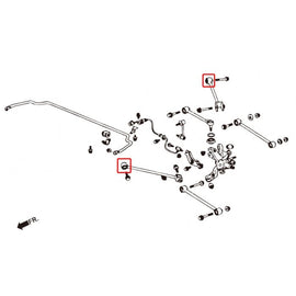 Hardrace Boccole TRAILING/LEADING ARM Posteriore Plastica 2 Pezzi/S - HONDA ACCORD CF/CH/CL1/2/3 CL7/8/9 UC1 CG1/2/3/4/5/6 98-07