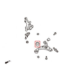 Hardrace Boccole LOWER ARM Anteriore Posteriore SIDE Plastica 2 Pezzi - HYUNDAI ELANTRA 10-15