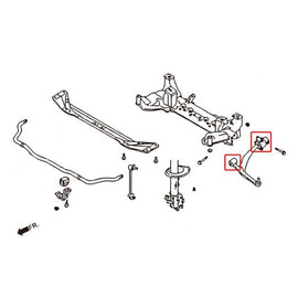 Hardrace Boccole LOWER ARM Anteriore Plastica 4 Pezzi - INFINITI FX 1 Serie FX35/45 (S50)