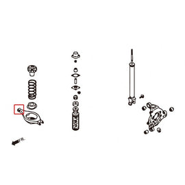 Hardrace LOWER SHOCK ARM INNER Posteriore Plastica 2 Pezzi - Nissan 350Z Z33 Infiniti G35 03-06