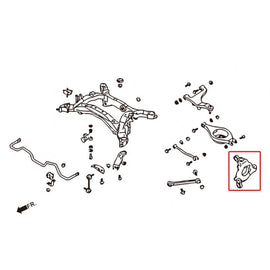 Hardrace Boccole KNUCKLE Posteriore Plastica 8PCS/SET - Nissan 350Z Z33 Infiniti G35 03-06