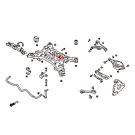 Hardrace Boccole Supporti Differenziale Posteriore - Nissan 350Z Z33 Infiniti G35 G37 FX35