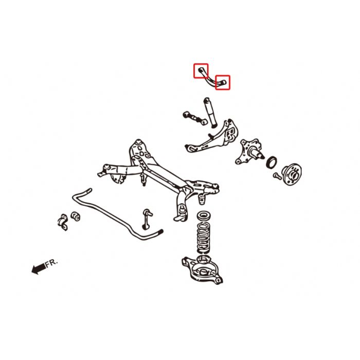 Hardrace Boccole UPPER ARM Posteriore Plastica 4 Pezzi - MAZDA 6 GG-GY 02-08