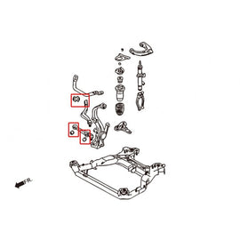 Hardrace Boccole LOWER ARM Anteriore Plastica Rinforzata 6 Pezzi - MAZDA 6 GG/GY 02-08