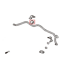 Hardrace Boccole Barra Stabilizzatrice Anteriore 24mm (TPV Boccole) 2 Pezzi/SET - MITSUBISHI LANCER EVO 4 5 6 7 8 9