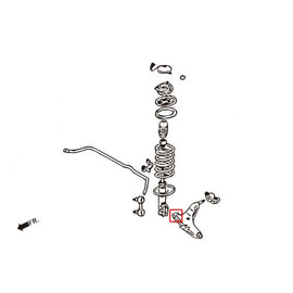 Hardrace Boccole LOWER ARM Anteriore Plastica 2 Pezzi/SET - MITSUBISHI 3000GT Z15A 90-00